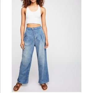 Free people Wide Legged Jeans